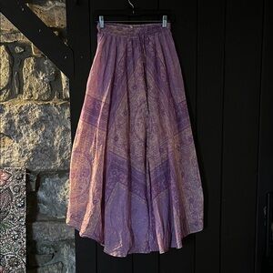 Spell Lavender Paisley Maxi Skirt S